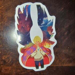 Yellow-Haired Fantasy Character Vinyl Sticker Studio Ghibli Howls Moving Castle